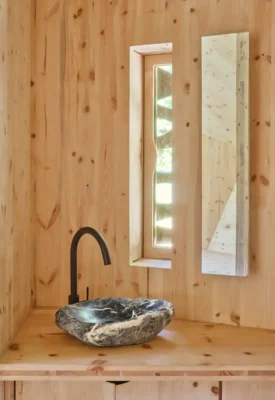 Cabin Forestone ở Pyrenees cạnh bồn rửa IAAC