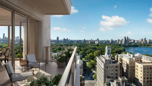 1122 Madison Avenue Ban công chung cư Manhattan NYC Hoa Kỳ