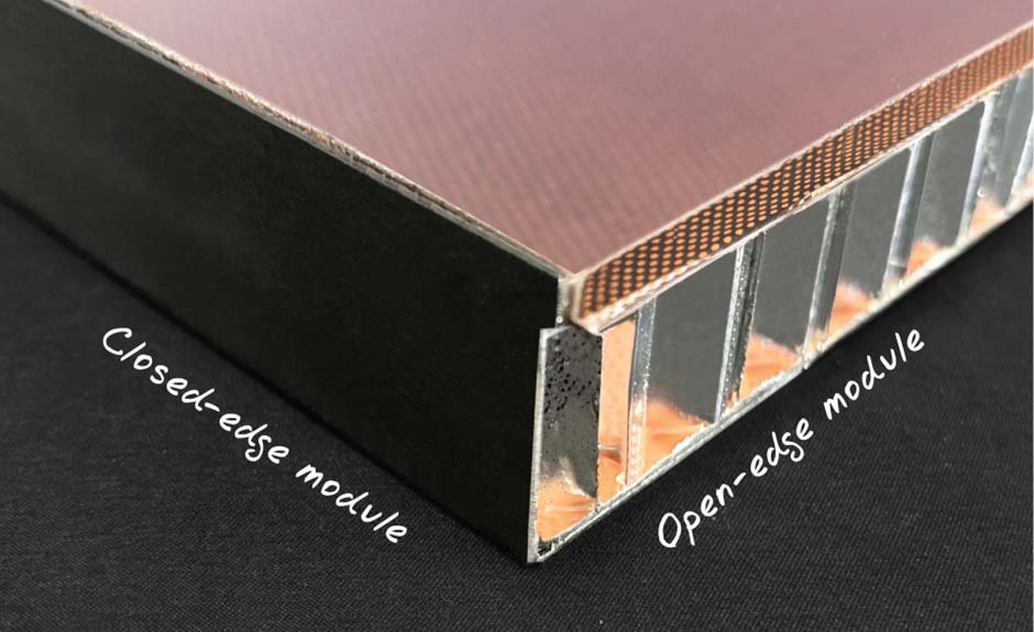 Close-Up View of a BIPV Module