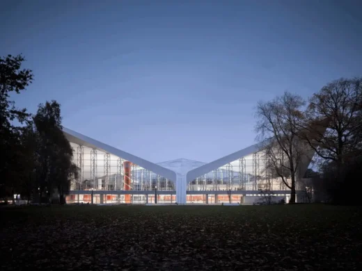 Alsterschwimmhalle, Hamburg, Đức paraboloid hyperbol