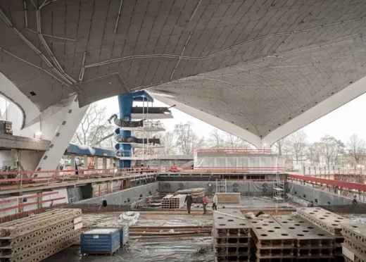 Alsterschwimmhalle, Hamburg, Đức paraboloid hyperbol