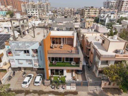 Nhà hình khối đúc hẫng, Sarkhej, Ahmedabad, Gujarat