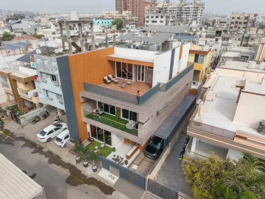 Nhà hình khối đúc hẫng, Sarkhej, Ahmedabad, Gujarat