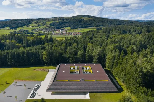 Khu phức hợp hồ bơi Češča Vas, tòa nhà bể bơi Novo Mesto do kiến trúc sư enota thiết kế