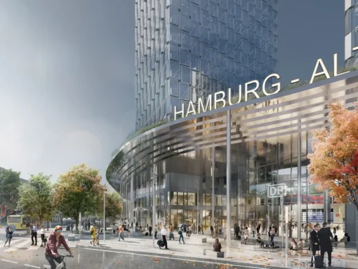 Thiết kế tòa nhà Không gian ngoài trời Fernbahnhof Hamburg-Altona