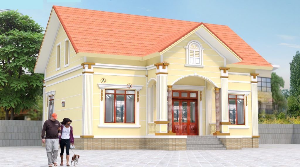 màu sơn nhà cấp 4 đẹp 