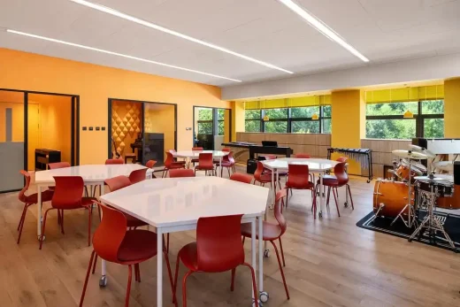 Thiết kế phòng học âm nhạc tại trường The Western Academy of Beijing