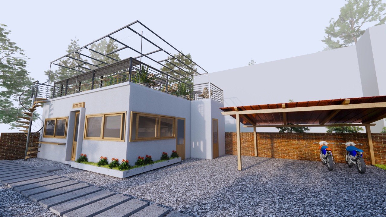 Mẫu nhà tiền chế cấp 4 đơn giản