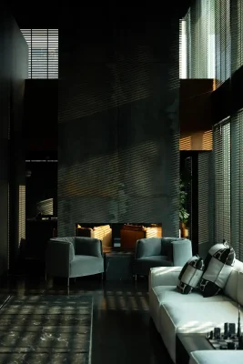 Phòng khách căn hộ penthouse Noir Matière Dubai