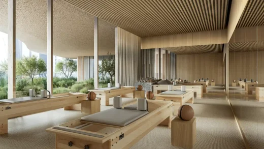 Wedyan Dubai Canal waterfront residence design by architect Kengo Kuma