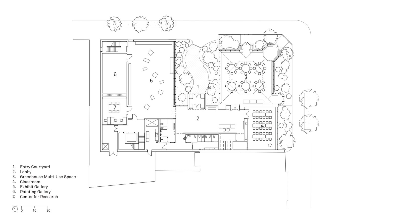 Sơ đồ mặt bằng Nhà Xanh