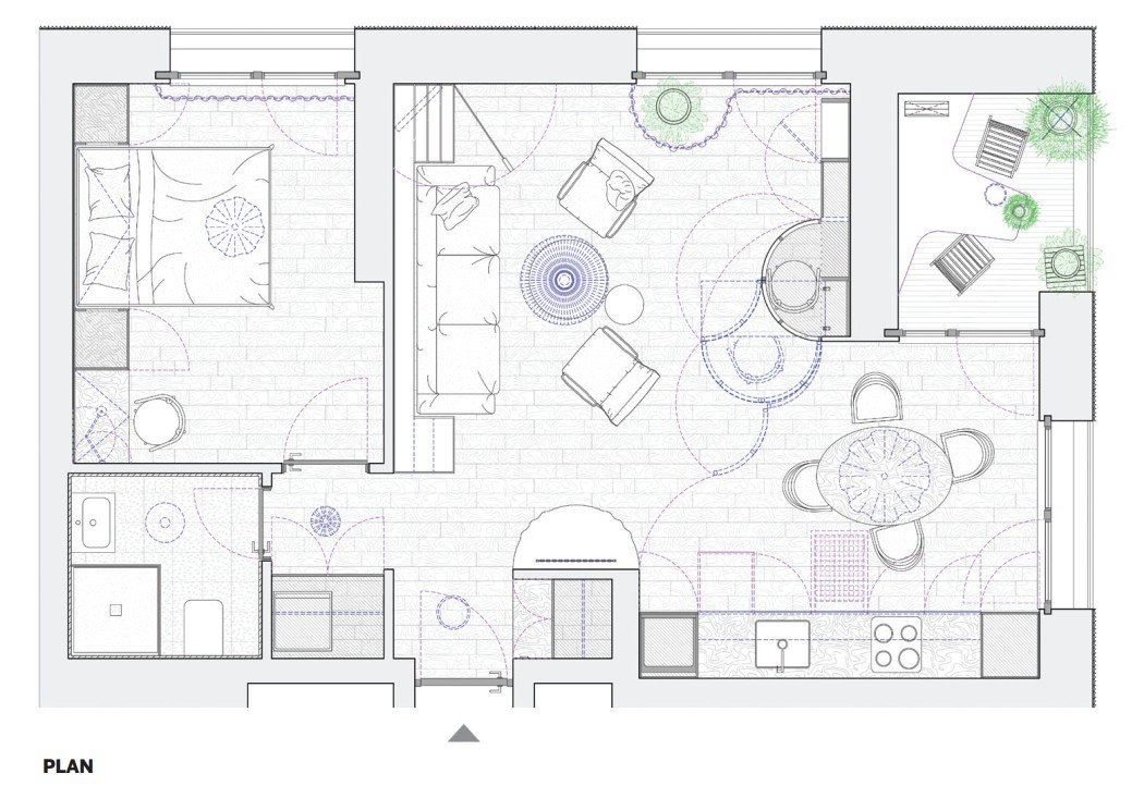 Phòng ở phía trước tủ quần áo