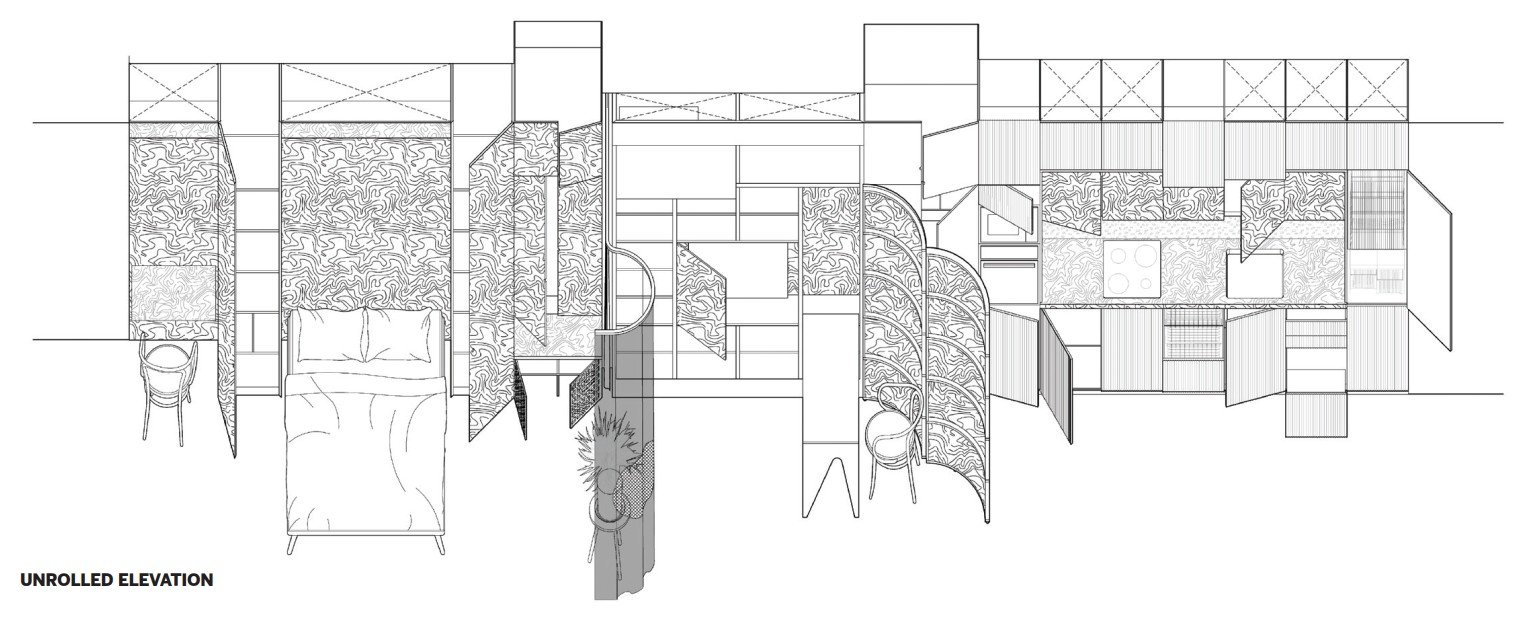 Phòng ở phía trước tủ quần áo