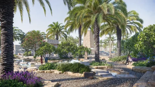 Thiết kế kiến ​​trúc Al Ain Oasis Hub UAE