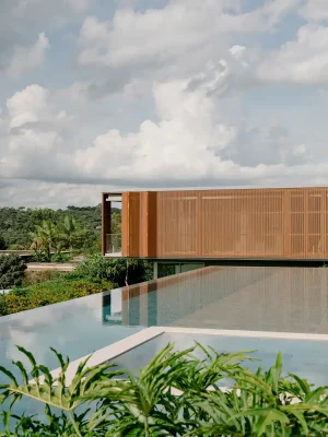 Kiến trúc và hồ bơi Casa Escultura Sao Paulo Brazil