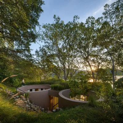 Casa Santa María del Oro Nayarit Mexico qua những tán cây