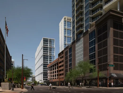 Nhà ga trung tâm Tòa nhà Phoenix đường phố AZ