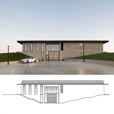 Mặt đứng tòa nhà Gaï-Kodzor Krasnodar Krai Nga