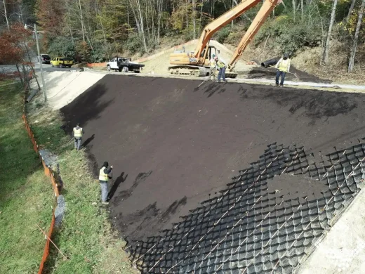 Gia cố Geogrid hỗ trợ cơ sở hạ tầng hiện đại