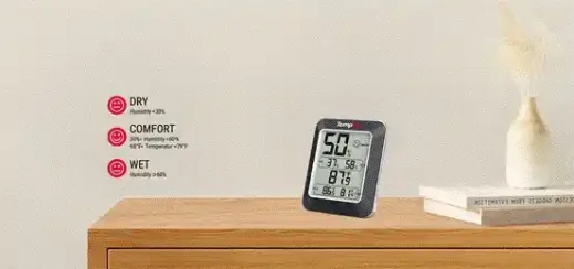 Thiết bị theo dõi độ ẩm kỹ thuật số trong nhà