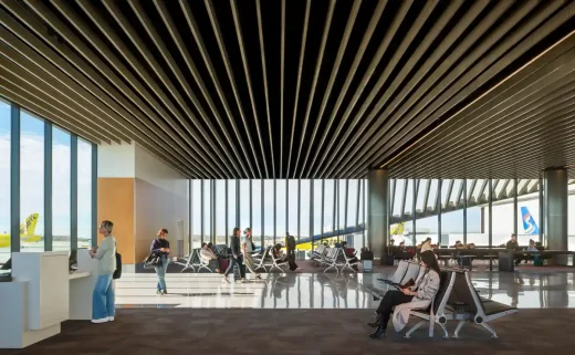 Dự án kiến ​​trúc Midfield Sattellite South LAX Los Angeles USA