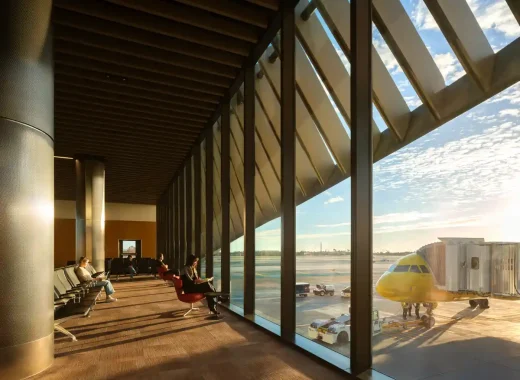 Dự án kiến ​​trúc Midfield Sattellite Court South LAX Los Angeles