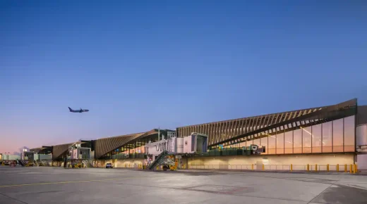 Dự án kiến ​​trúc Midfield Sattellite South LAX Los Angeles USA