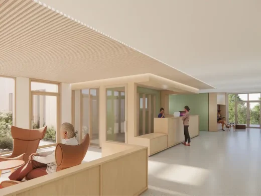 Cơ sở chăm sóc sức khỏe tâm thần Neubau Asklepios Niedersachsen, thiết kế nội thất Göttingen