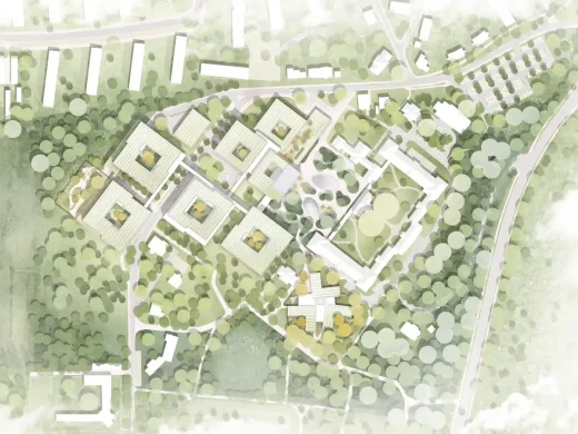 Bố cục kế hoạch của Cơ sở Y tế Tâm thần Neubau Asklepios Niedersachsen, Göttingen