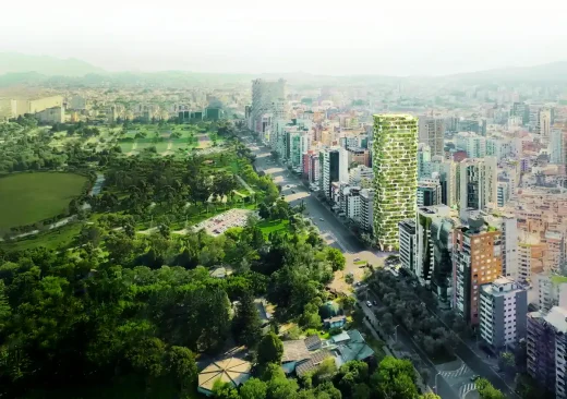 Toàn cảnh tòa nhà phức hợp Qapital Tower Quito Ecuador