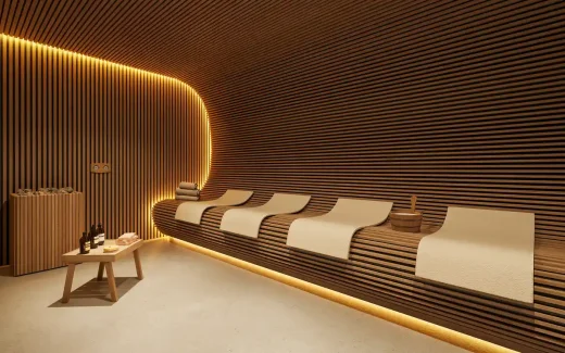 Tháp Qapital Quito Ecuador tòa nhà tắm hơi hỗn hợp