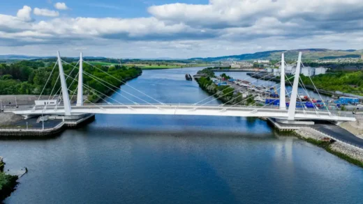 First opening road bridge over the River Clyde