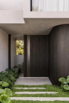 Nhà phố phố Roberts Essendon Victoria cửa trước