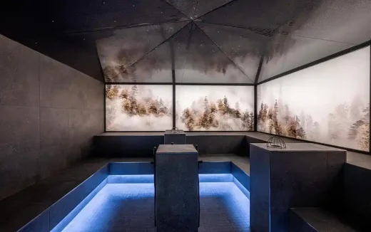 Bể bơi đêm Therme Oberstdorf Bavaria Nam Đức