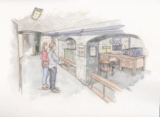 Hình minh họa ngôi nhà nông thôn lịch sử của Trent Park Enfield Bắc Luân Đôn