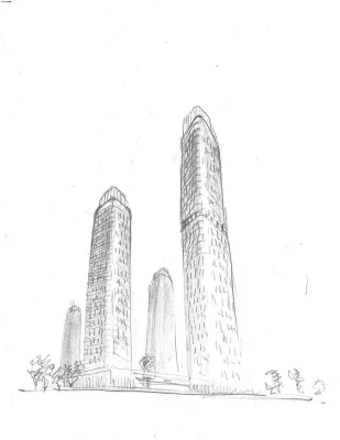 Bản vẽ Khối đô thị UB10 Towers Moscow Nga