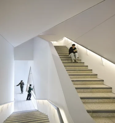 V&A East Museum London building interior design stairs