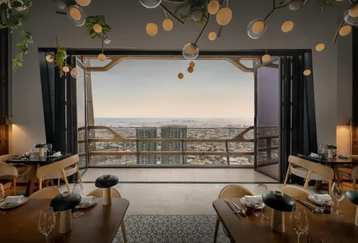 Wasl Tower Dubai United Arab Emirates view out