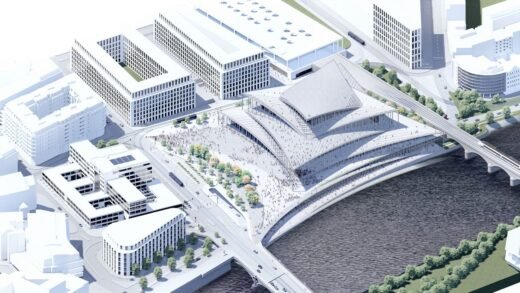 Tập đoàn Bjarke Ingels xây dựng Nhà hát giao hưởng Vltava mới ở Praha