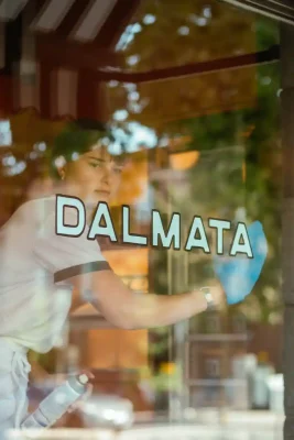Cửa hàng gelato Dalmata Thiết kế kiến ​​trúc Montreal Quebec
