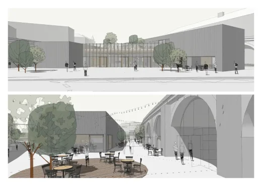 Quầy làm thủ tục tại trạm xe buýt Abrama Architekti Florenc Praha