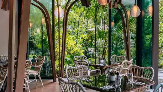 Thiết kế nội thất nhà hàng Grand Hyatt Singapore Oasis SEA