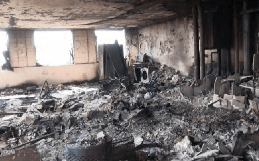 Nội thất căn hộ chung cư Grenfell Tower sau vụ cháy