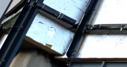 Tấm ốp tháp Grenfell lộ ra ngoài