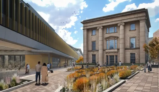 HS2 Curzon Street Station khu công cộng khu vườn Birmingham