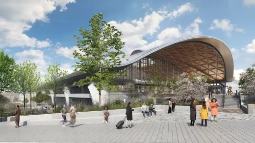 HS2 Trạm đường Curzon Khu vực công cộng Birmingham