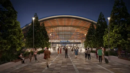 HS2 Curzon Street Station Square khu vực công cộng Birmingham