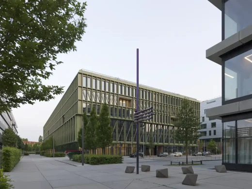 i8, iCampus, tòa nhà văn phòng gỗ lai Werksviertel München
