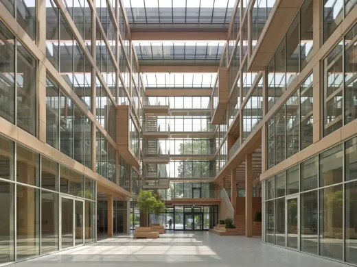 i8, iCampus, tòa nhà văn phòng gỗ lai Werksviertel München