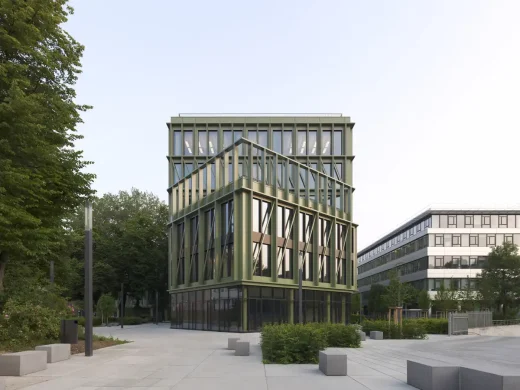 i8, iCampus, tòa nhà văn phòng gỗ lai Werksviertel München